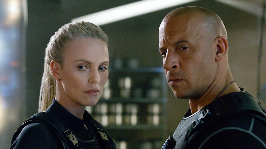 Charlize Theron en Vin Diesel in Fast & Furious 8 Charlize Theron en Vin Diesel in Fast & Furious 8