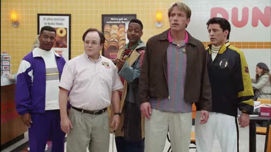 Carlton Banks, George Constanza, Steve Urkel, Ben Affleck en Joey Tribbiani