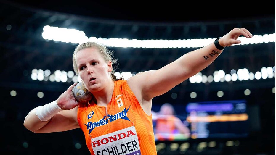 Kogelstootster Jessica Schilder