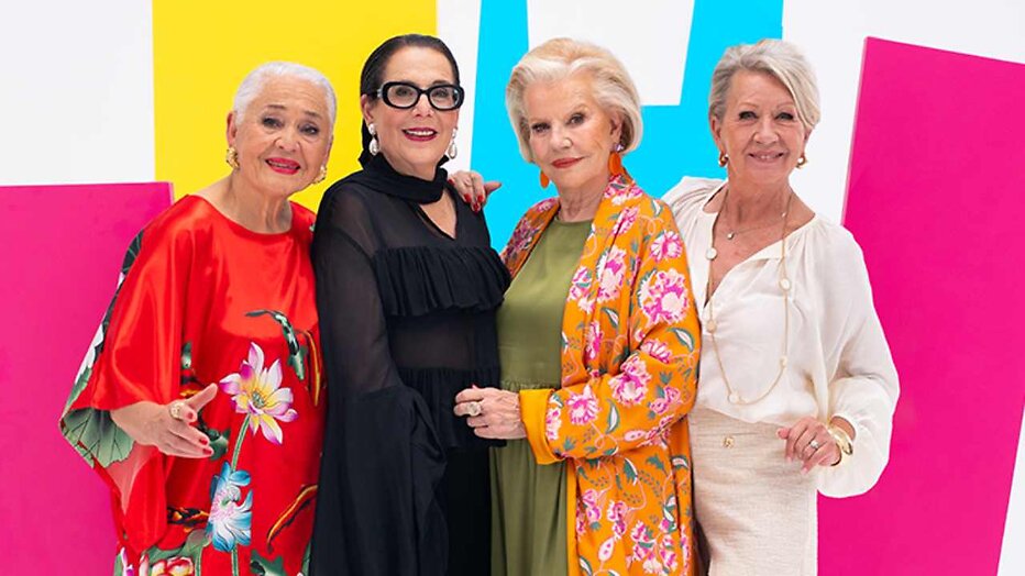 Joanita, Tonneke, Mug en Lorraine uit Grannies van Amsterdam