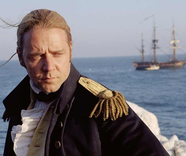 Russell Crowe als onverschrokken kapitein in Master and Commander: The Far Side of the World