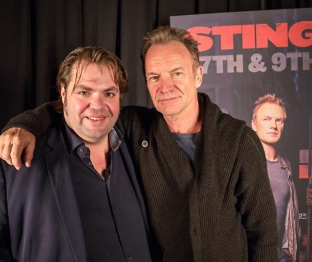 Evenblij maakt vrienden met Sting