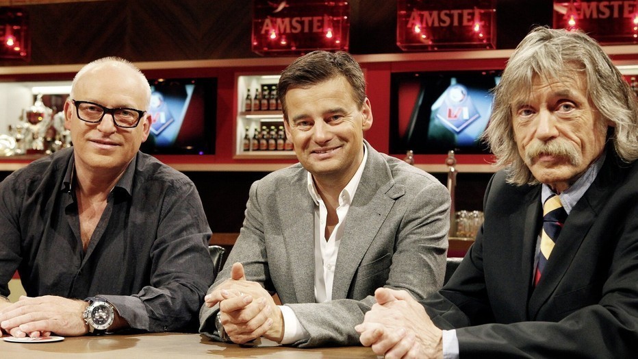 René van der Gijp, Wilfred Genee en Johan Derksen René van der Gijp, Wilfred Genee en Johan Derksen