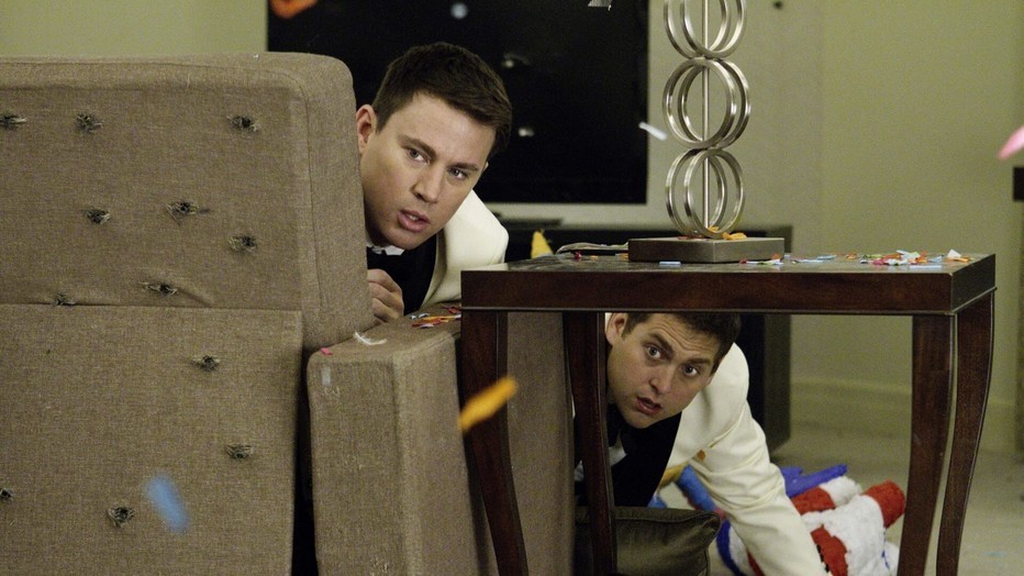 Channing Tatum als Jenko en Jonah Hill als Schmidt in 21 Jump Street Channing Tatum als Jenko en Jonah Hill als Schmidt in 21 Jump Street