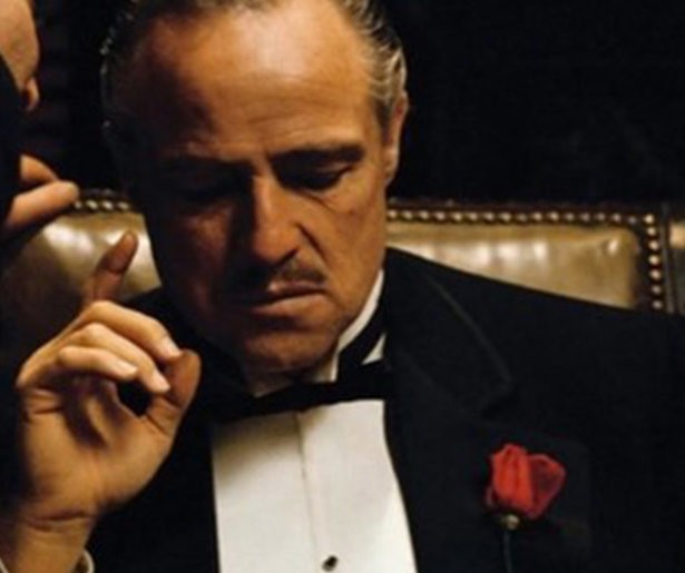 Marlon Brando in het iconische The Godfather