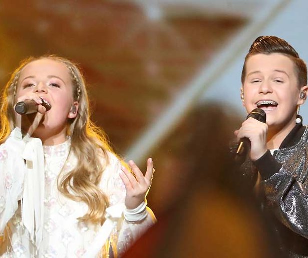 Nederlandse Max en Anne dertiende op Junior Songfestival