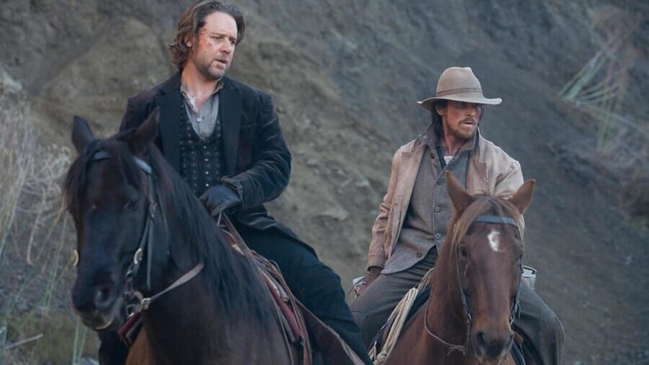 Russell Crowe en Christian Bale in 3:10 to Yuma Russell Crowe en Christian Bale in 3:10 to Yuma