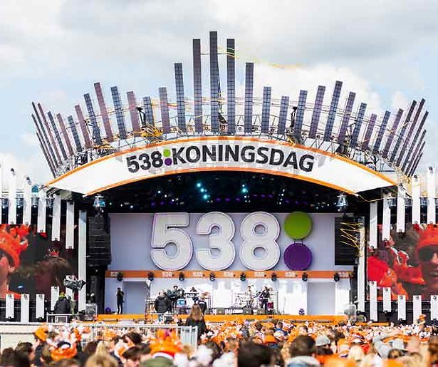 538 Koningsdag voor het eerst live op tv