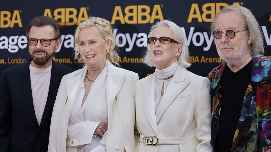 Bjorn Ulvaeus, Agnetha Faltskog, Anni-Frid Lyngstad en Benny Andersson (ABBA) Bjorn Ulvaeus, Agnetha Faltskog, Anni-Frid Lyngstad en Benny Andersson (ABBA)