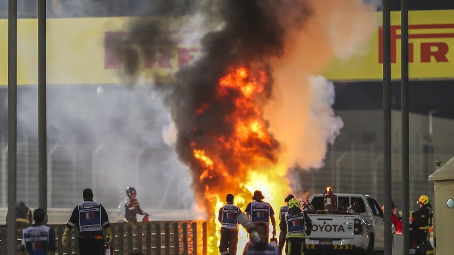 Crash Romain Grosjean Crash Romain Grosjean