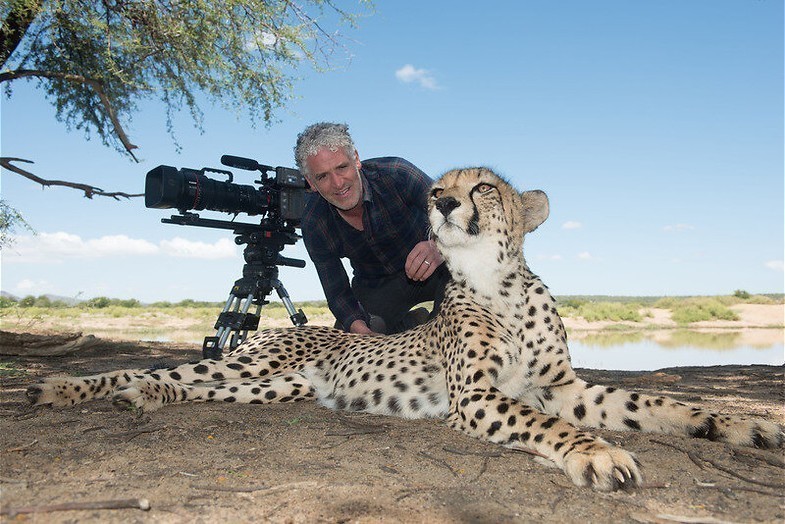 Boer tegen beerbaviaan in Zuid-Afrika