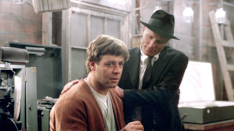 Russell Crowe en Ed Harris in A Beautiful Mind