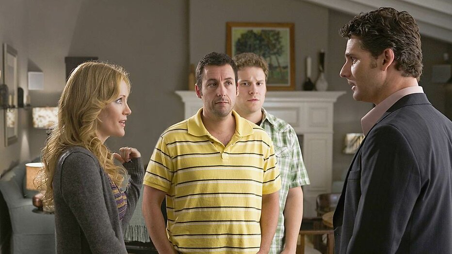 Leslie Mann, Adam Sandler en Eric Bana in Funny People