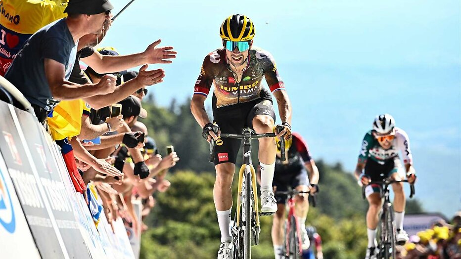 Primoz Roglic in de Tour de France
