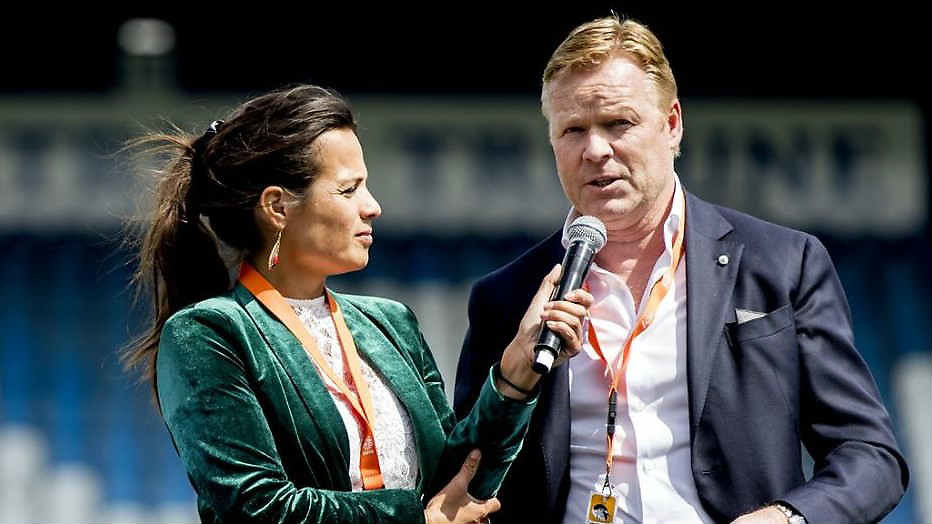 Aletha met bondscoach Ronald Koeman