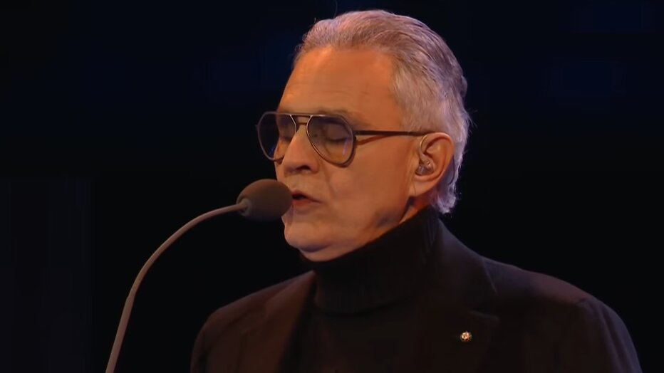 Andrea Bocelli bij openingsceremonie Olympische Spelen