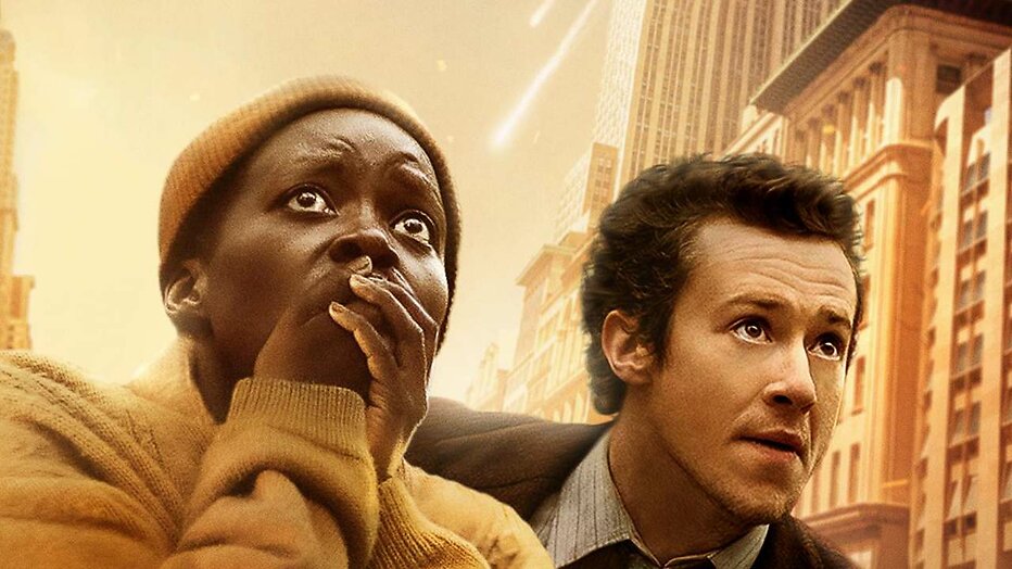 Lupita Nyong'o en Joseph Quinn in A Quiet Place: Day One