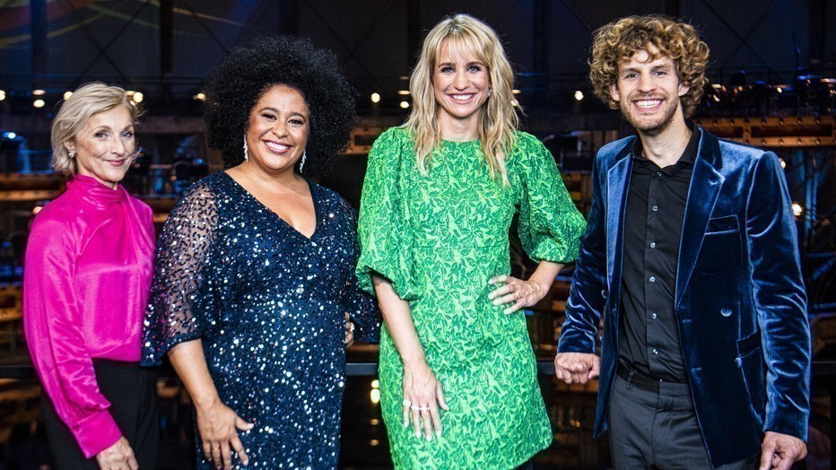 Rosemary Joshua, Tania Kross, Dionne Stax en Floris Kortie Rosemary Joshua, Tania Kross, Dionne Stax en Floris Kortie