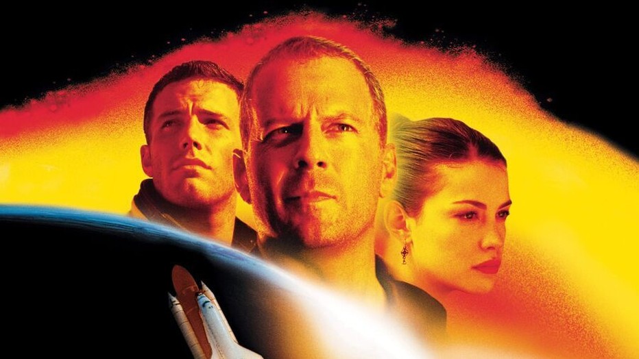 Ben Affleck, Bruce Willis en Liv Tyler in Armageddon