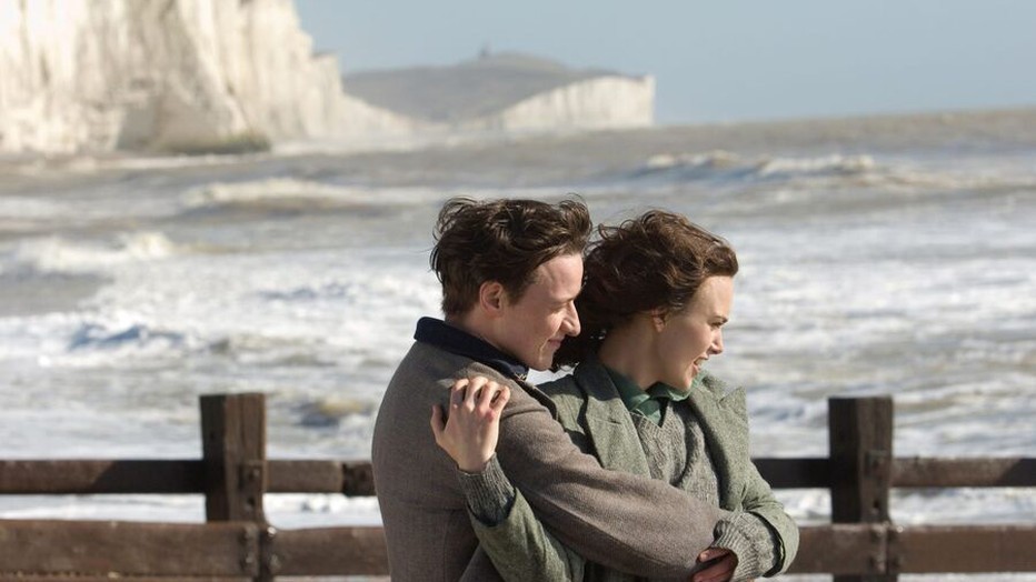 Keira Knightley en James McAvoy in Atonement