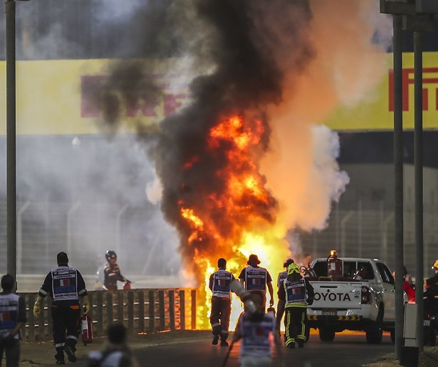 De TV van gisteren: Ruim 1,3 miljoen mensen zien gruwelijke crash Grosjean in F1