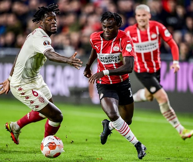 De doelpunten tijdens de wedstrijd PSV - AS Monaco