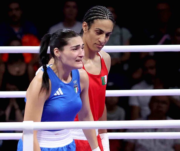 Italiaanse bokster geeft heel rap op tegen 'man' op Olympische Spelen