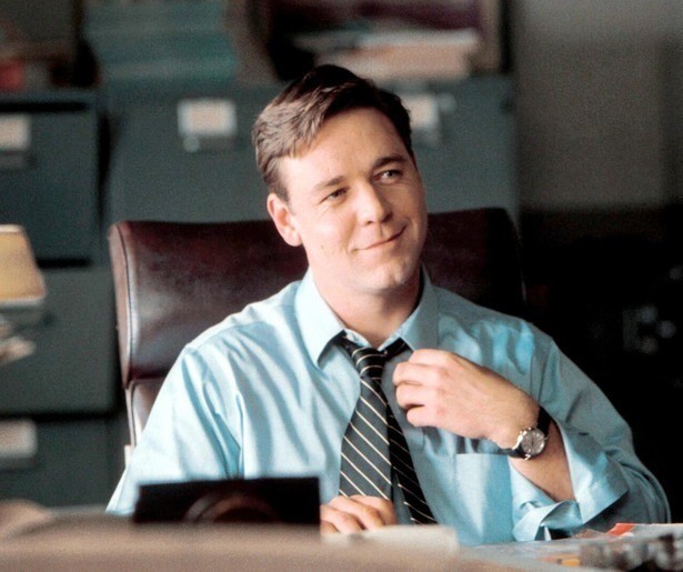 Russell Crowe als wiskundig genie in A Beautiful Mind