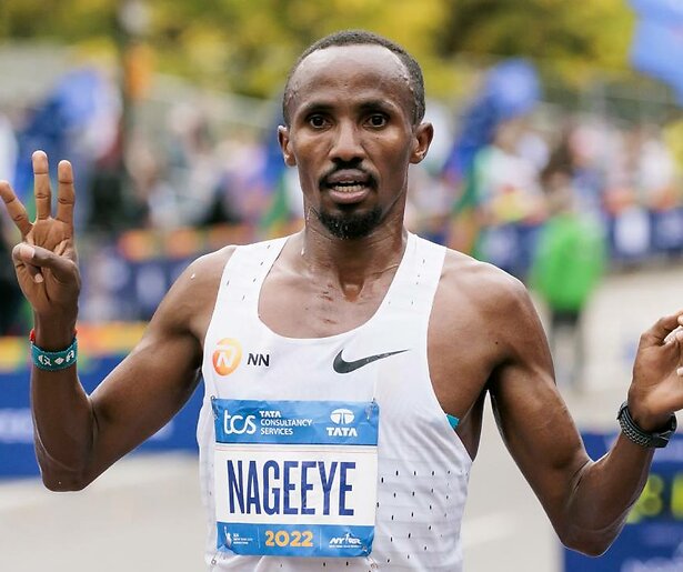Abdi Nageeye gaat voor goud tijdens de Marathon van Rotterdam