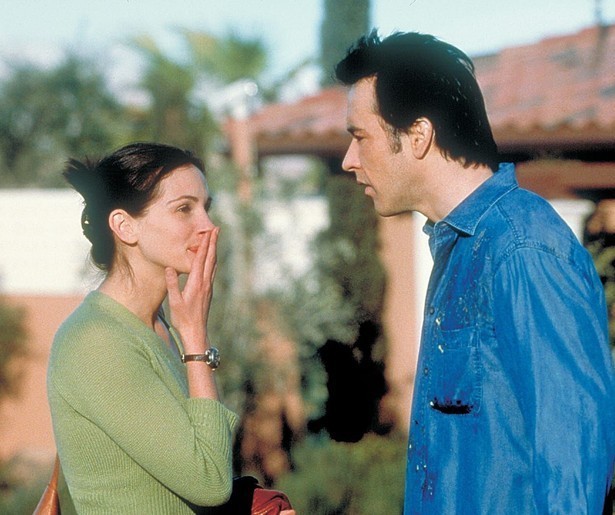 John Cusack hartje Julia Roberts in America's Sweethearts