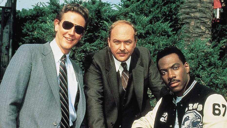 Judge Reinhold als Billy Rosewood, John Ashton als John Taggart en Eddie Murphy als Axel Foley