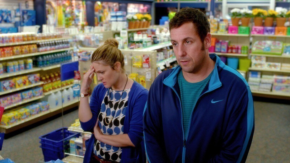 Op vakantie met Adam Sandler en Drew Barrymore Op vakantie met Adam Sandler en Drew Barrymore