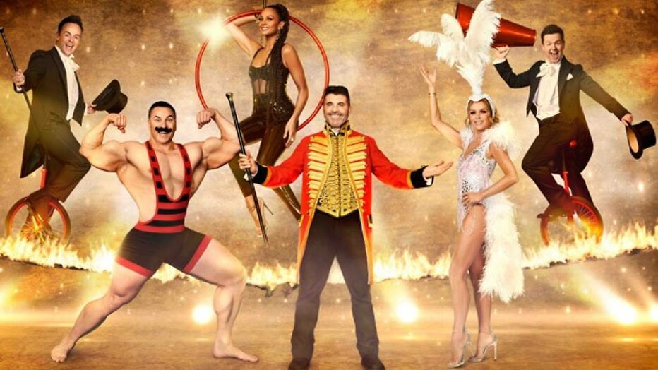 Presentatoren en jury van Britain's Got Talent.