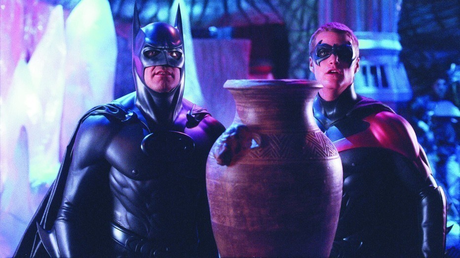 George Clooney en Chris O'Donnell in Batman & Robin George Clooney en Chris O'Donnell in Batman & Robin
