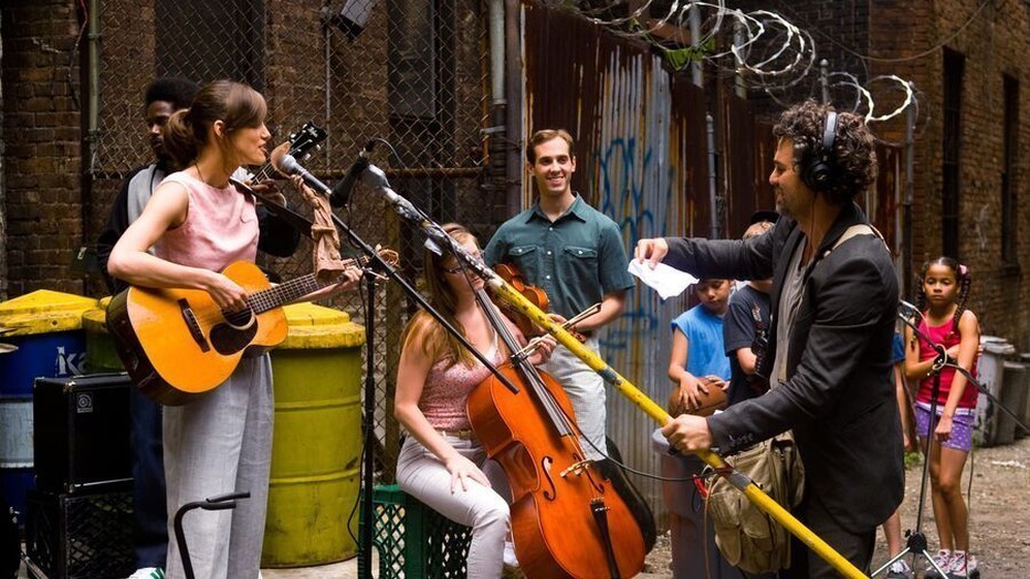 Keira Knightley en Mark Ruffalo in Begin Again Keira Knightley en Mark Ruffalo in Begin Again