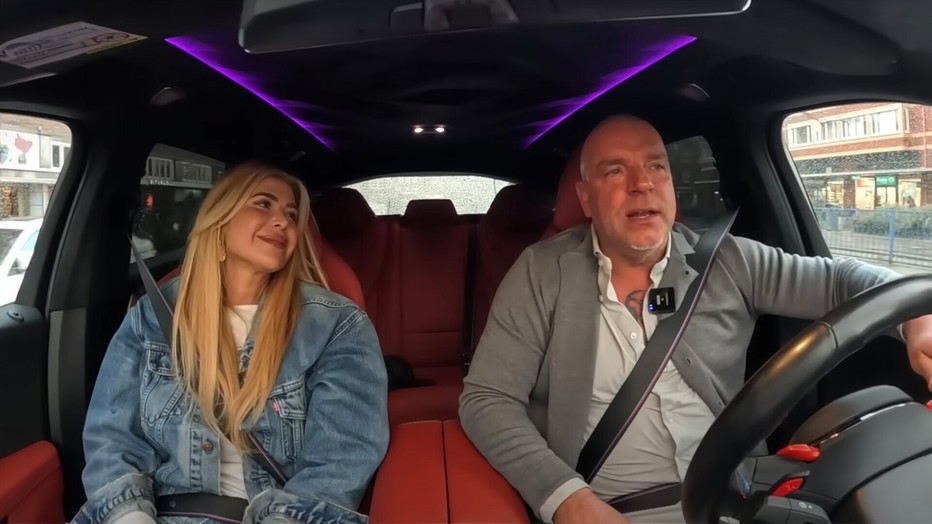 Estelle Cruijff en Andy van der Meijde in Bij Andy in de Auto