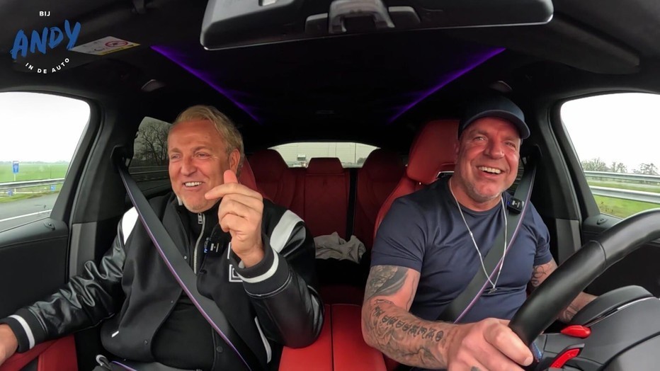Gordon en Andy van der Meijde in Bij Andy in de Auto
