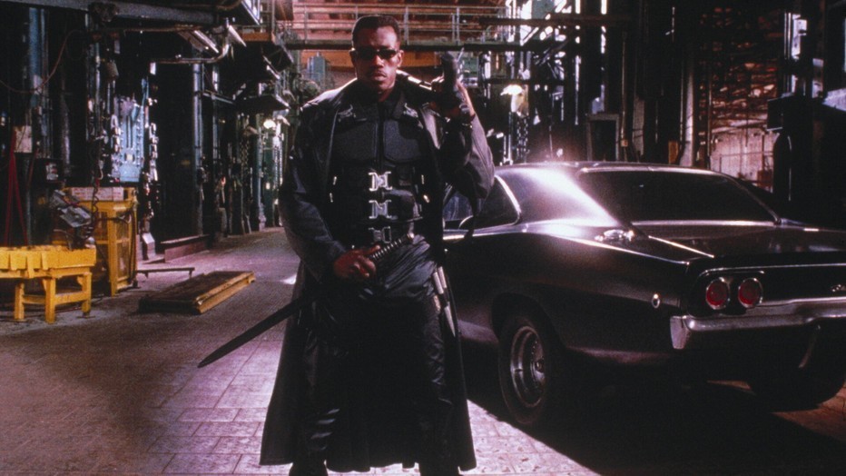 Wesley Snipes als Blade in gelijknamige film Wesley Snipes als Blade in gelijknamige film