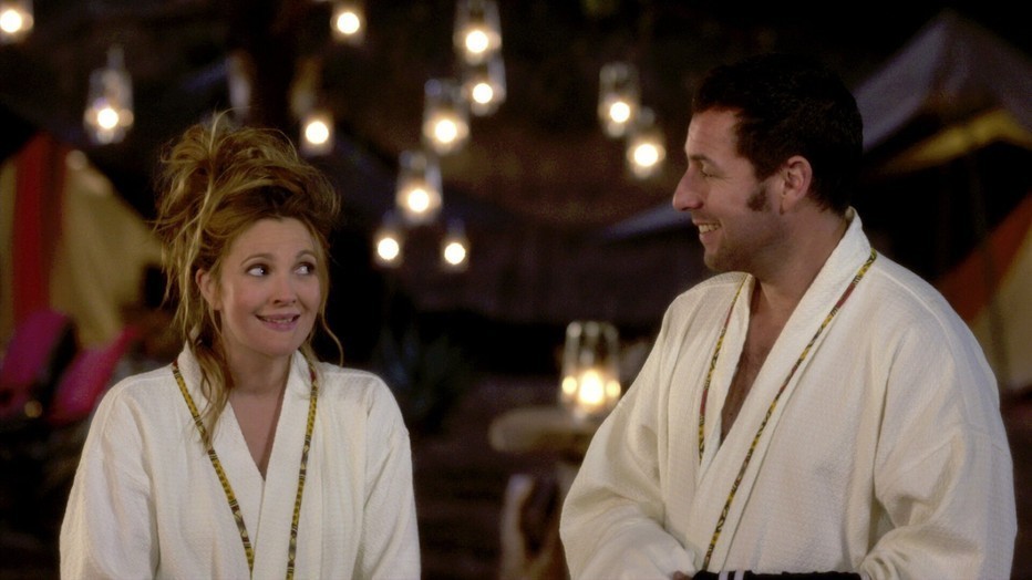 Adam Sandler en Drew Barrymore Adam Sandler en Drew Barrymore