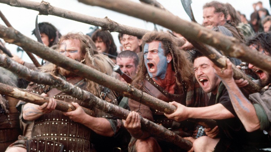 Mel Gibson in Braveheart