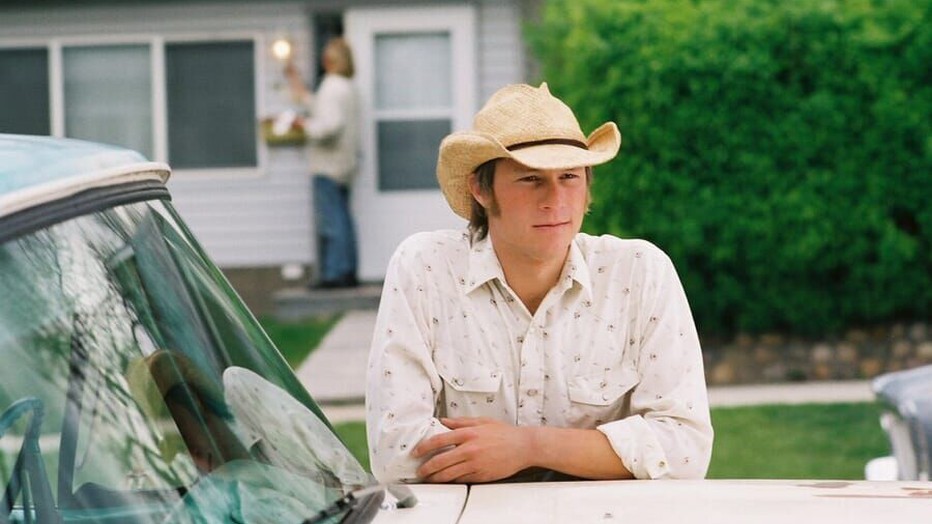 Heath Ledger in Brokeback Mountain Heath Ledger in Brokeback Mountain