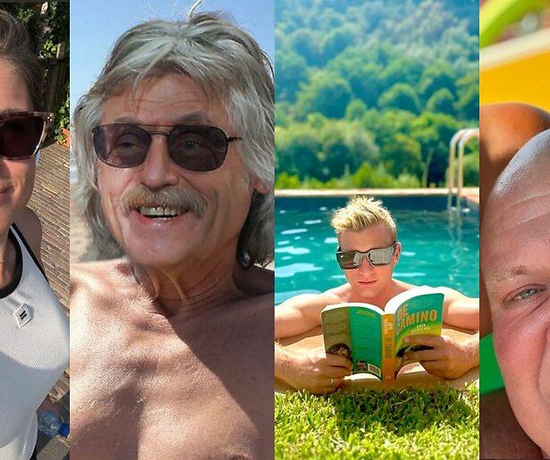 Zo komen onze tv-sterren de hitte door