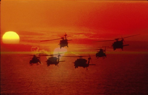Heli's in nood in Black Hawk Down