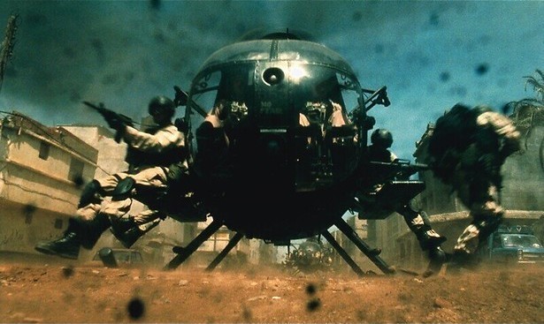 Heli's in nood in Black Hawk Down