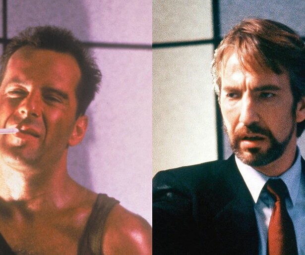 Bruce Willis speelt met Alan Rickman de sterren van de hemel in Die Hard