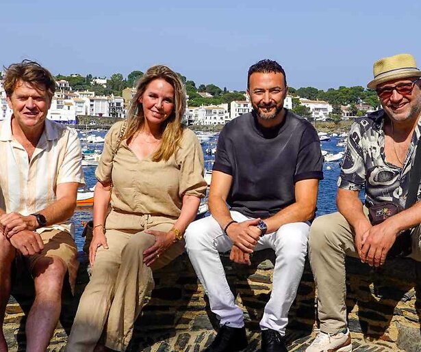 Beau van Erven Dorens ontvangt Esther Verhoef, Ruben van der Meer en Nasrdin Dchar in Casa di Beau