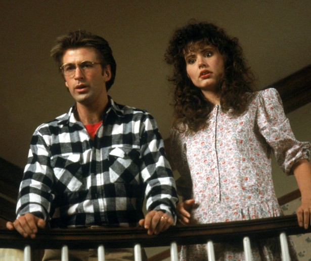Geena Davis en Alec Baldwin spoken er lekker op los in Beetlejuice