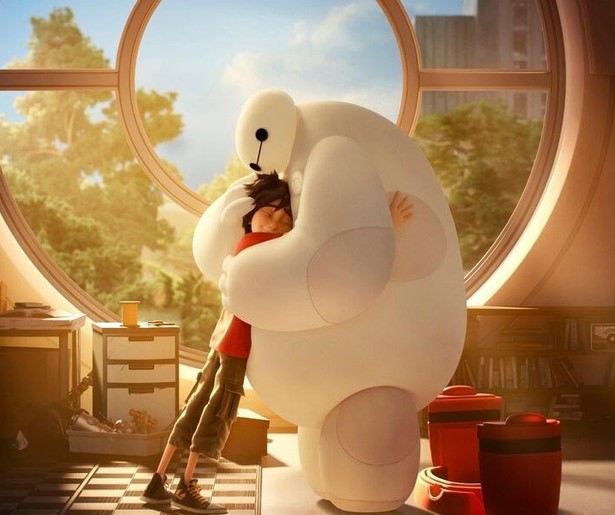 Dronken robot in San Fransokyo in Big Hero 6