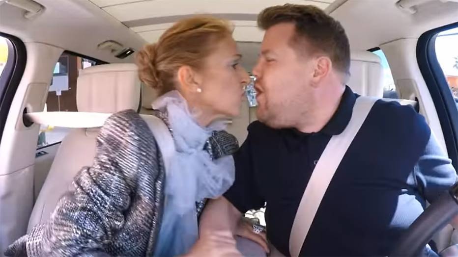 Celine Dion en James Corden Celine Dion en James Corden