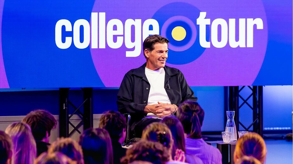 Twan Huys tijdens College Tour Twan Huys tijdens College Tour